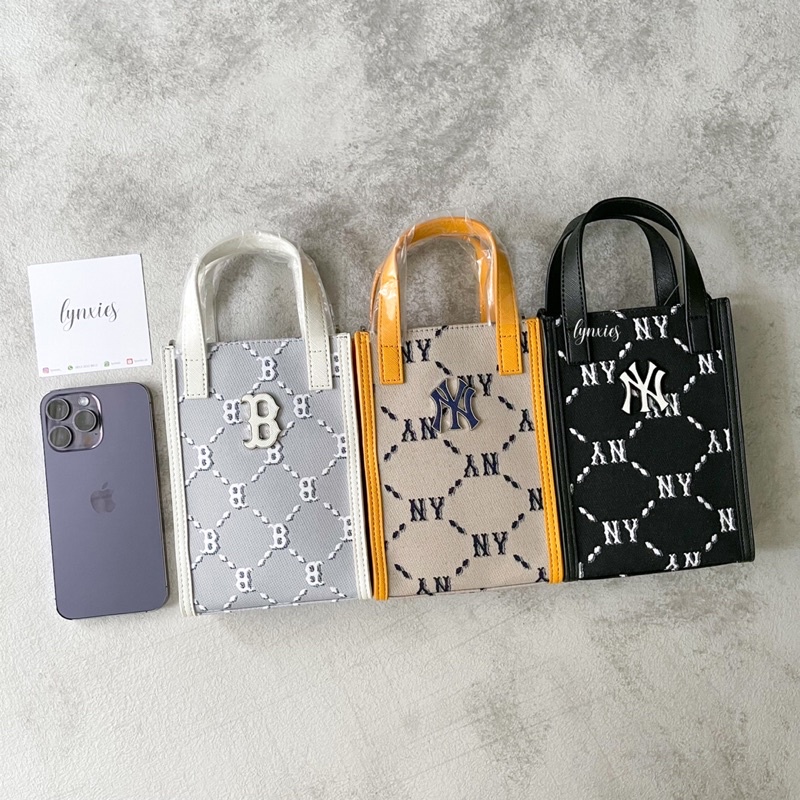 [Ready Stock] MLB MONOGRAM Diamond Jacquard Phone Bag