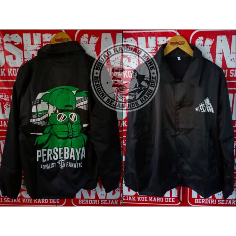 Jaket // Coach  // Persebaya // Hitam // Free Cap capan
