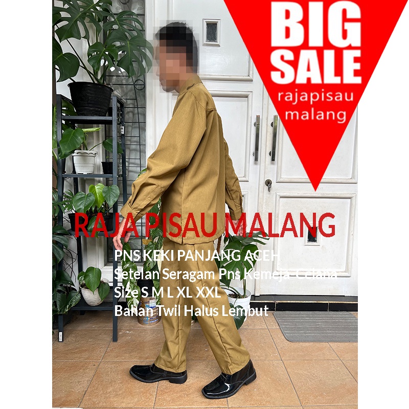 RPM stelan baju pns/kheki/pemda lengan panjang - bahan safari halus dan lembut murah bandung