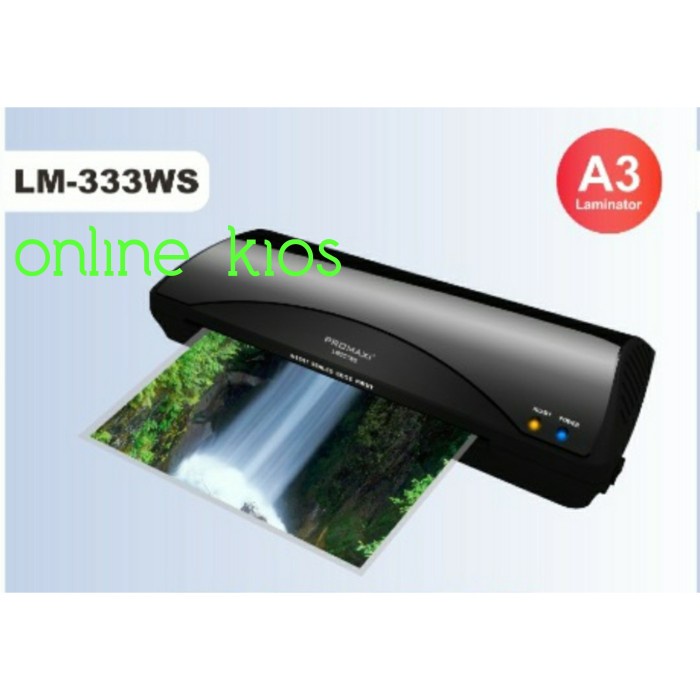 

PROMAXI LM333WS UKURAN A4 F4 & A3 MESIN LAMINATING LAMINATOR LM-333WS