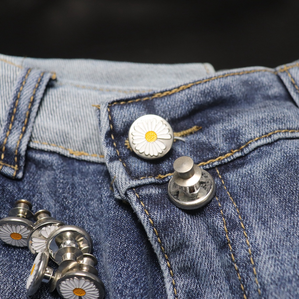 Kancing 1 Set Isi 4  Kancing Pengecil Jeans Adjustable Unisex