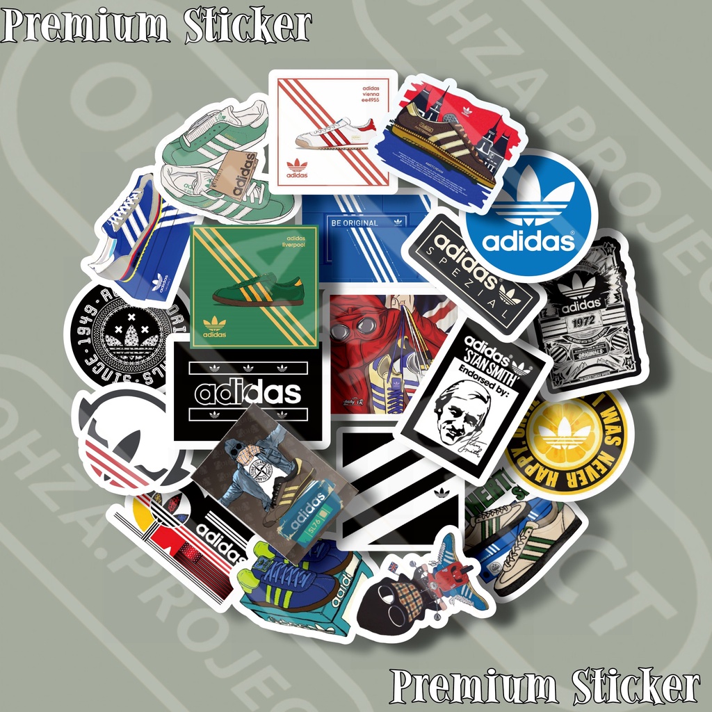 

STICKER BRAND AESTHETIC TUMBLR CASE HANPHONE LAPTOP 3 STRIPES PACKAGE STIKER ADIDAS VINYL DECAL