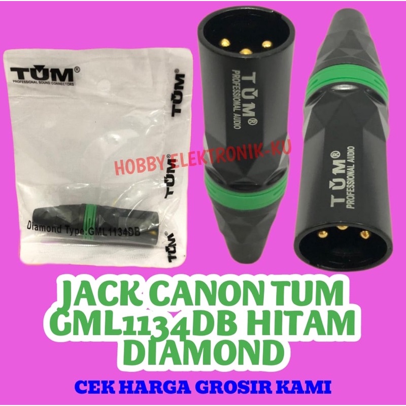 JACK MALE CANON XLR TUM GML1134DB