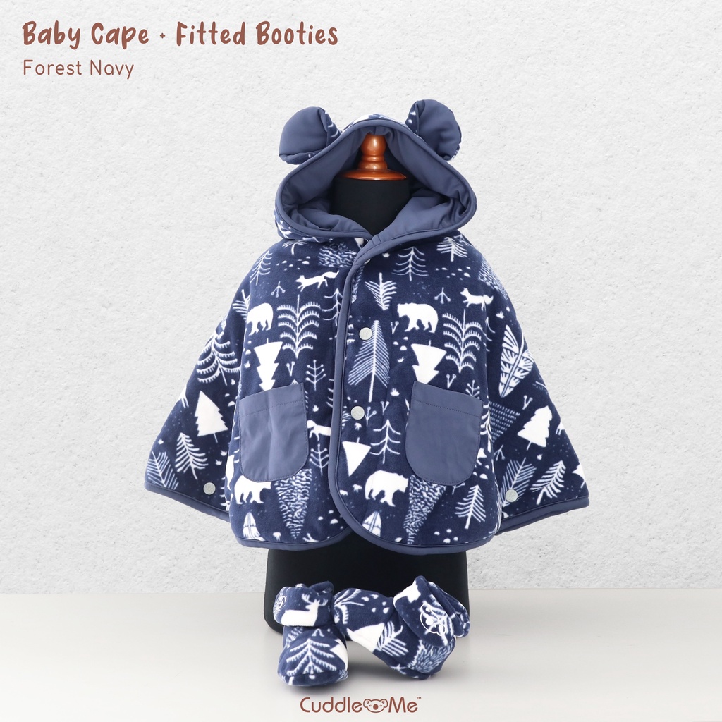 [Bisa COD] Paket Bundling Babycape Jaket Bayi dan Booties / Paket Kado Lahiran