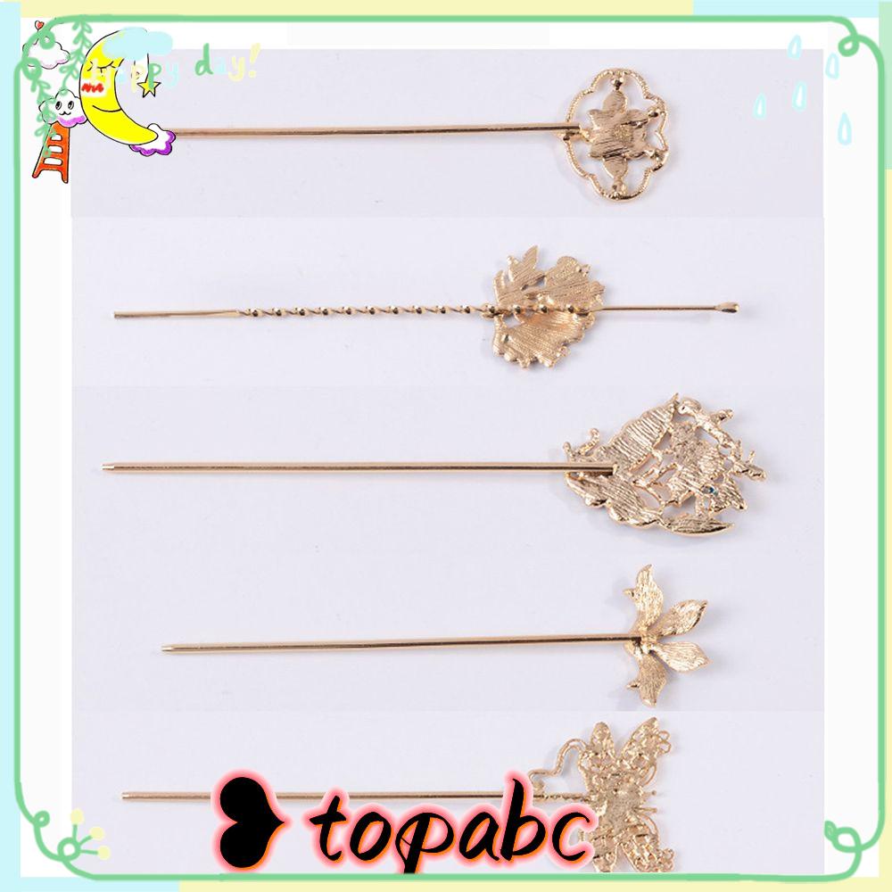 Top Rambut Stik Wanita Gadis Antik Perhiasan Mewah Handmade Alat Styling Rambut