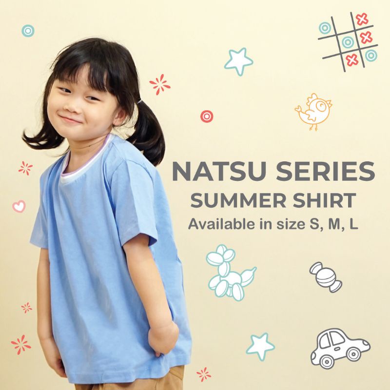 Powa Kids Natsu Summer Shirt / Baju Kaos Anak