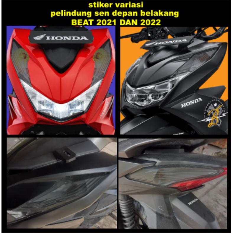 stiker skotlet transfaran variasi pelindung mika sen depan belakang motor beat 2021 sampe 2022