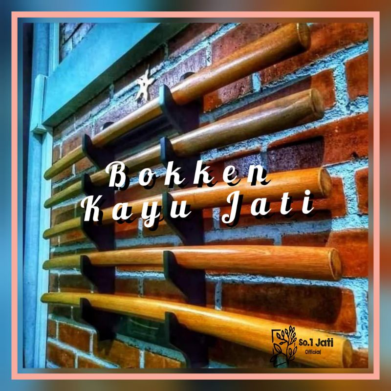 Bokken Pedang Kayu Jati Kuat Latihan
