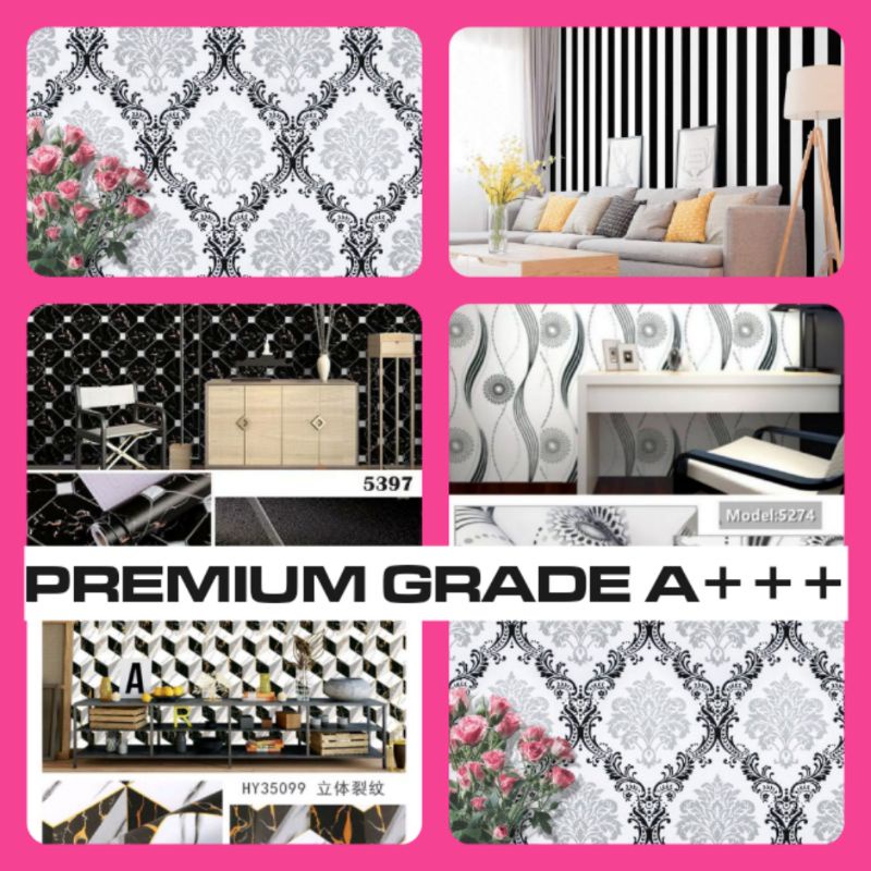 Wallpaper Motif Hitam Wallpaper Hitam Putih Wallpaper Dinding Wallpaper Stiker Wallpaper Dinding Rua