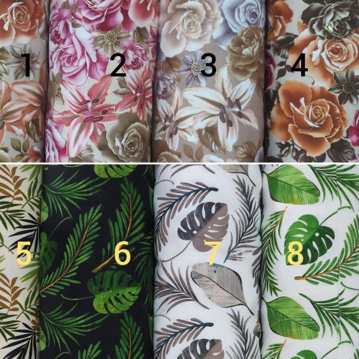 SPECIAL PRICE kain sofa motif daun bunga kain kursi ☃ 879