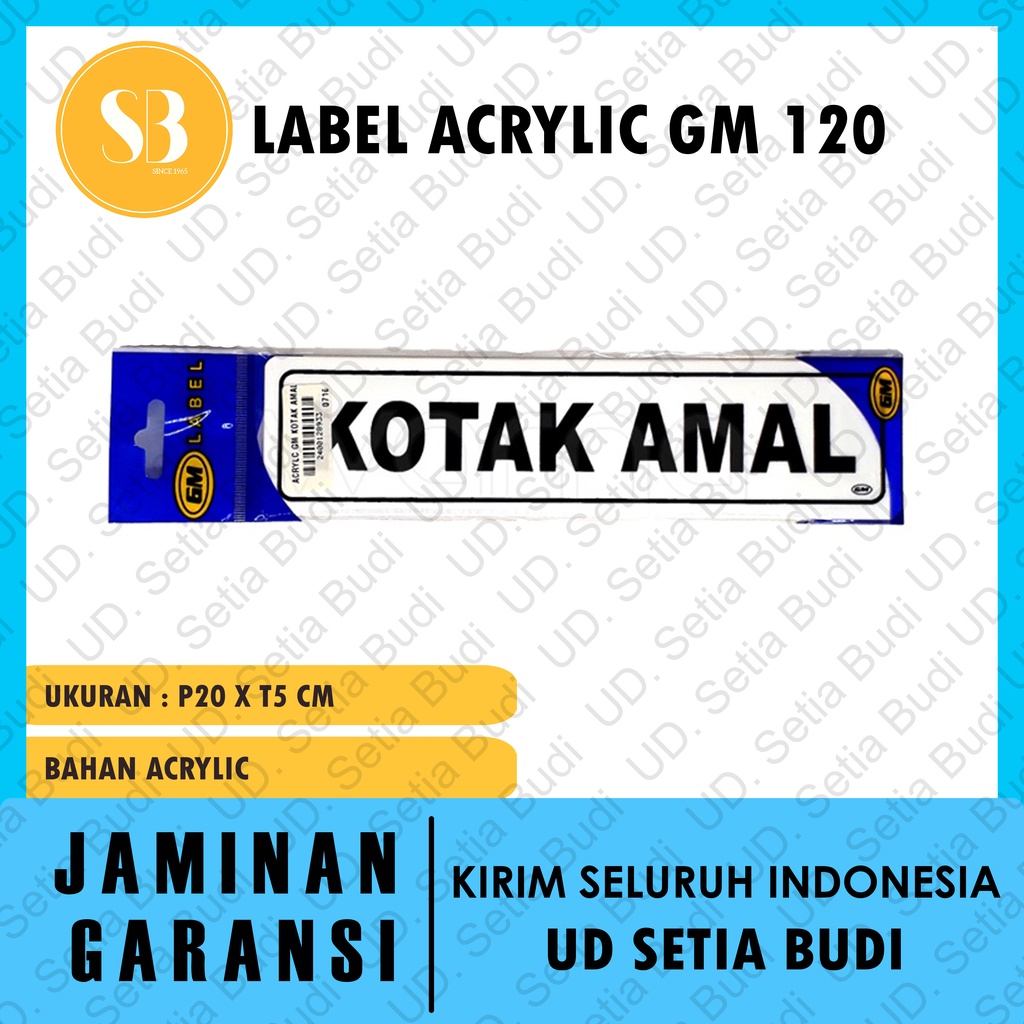 Label GM Kecil Kotak Amal LK 120