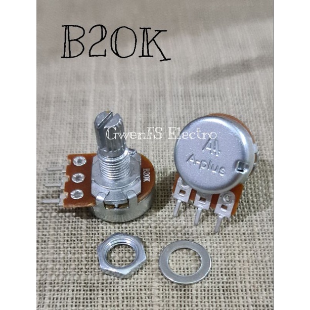 POTENSIO MONO 15MM AP B10K B20K B50K B100K AS Pendek A PLUS ORI