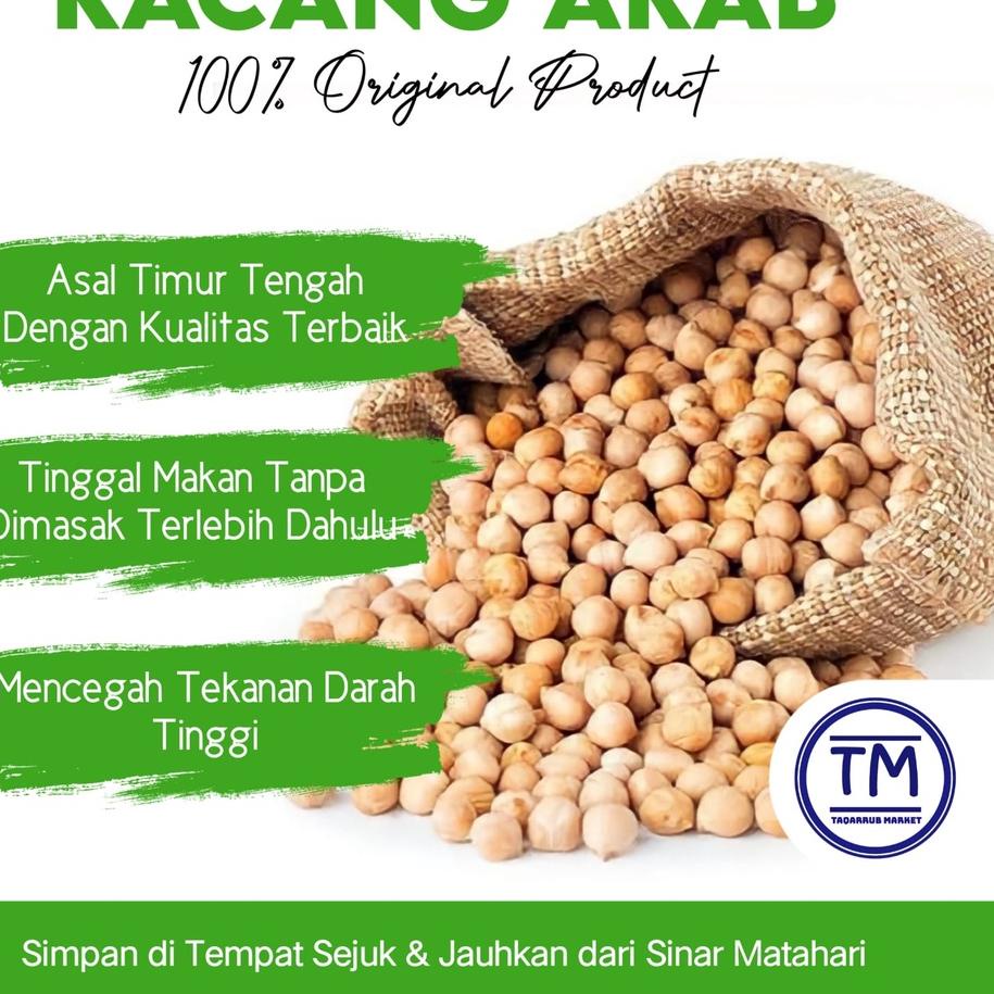 

㊧ Kacang Arab Premium 500gr Kacang Jagung Kacang Arab 1Kg ㊕
