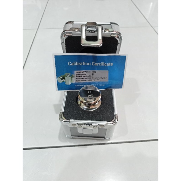 Batu Timbangan F1 500gr / Anak Timbangan F1 500 gr stainless