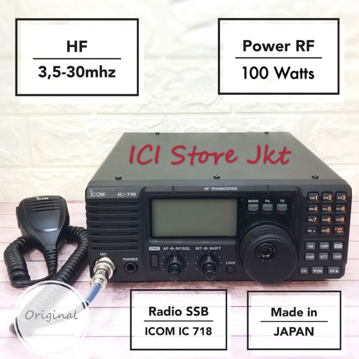 Jual Ready Icom IC 718 / Radio SSB Icom / Radio HF / Radio All Band ...