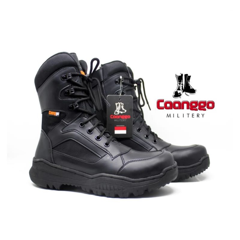 sepatu pdl tactical TNI POLRI semi kulit terbaru 2021 caanggo militery