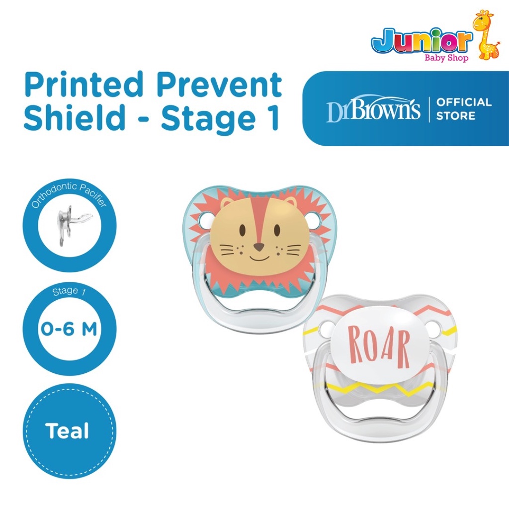 Dr.Brown's Prevent PRINTED SHIELD Pacifier-Stage 1