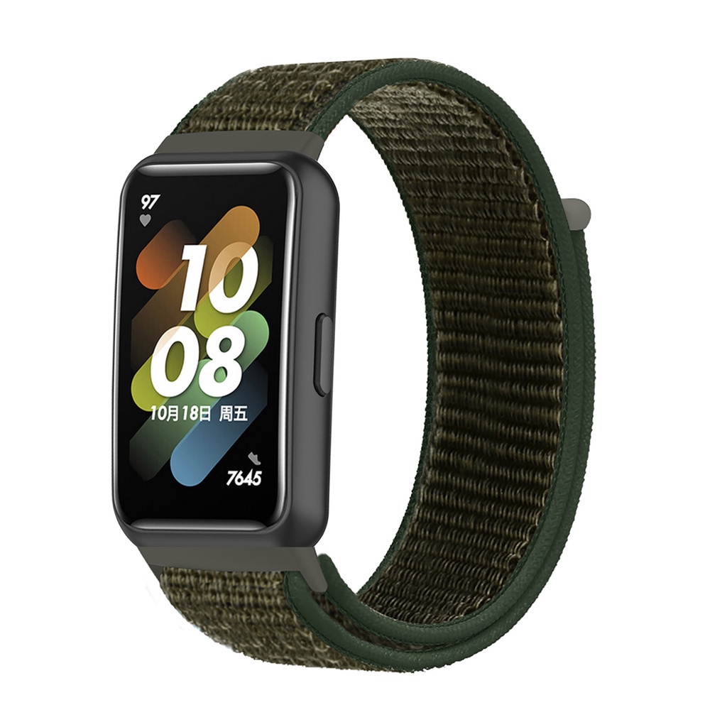 Huawei Band 7 Strap bahan nilon untuk Huawei Band Velcro Adjustable Strap