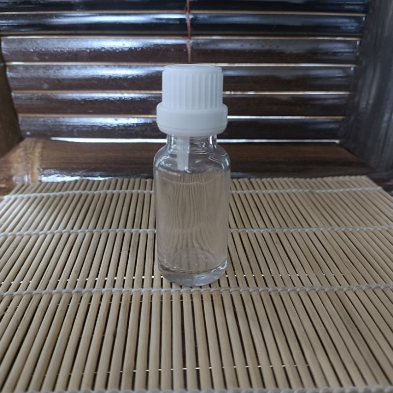 Botol kaca 20ml tutup filler tetes segel / essential oil / droper sealed -20ml BENING
