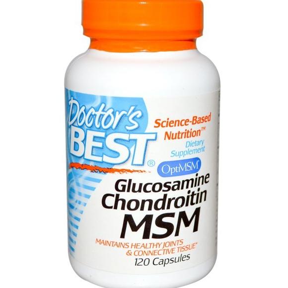 Doctor's Best, Glucosamine Chondroitin MSM, 120 Capsules