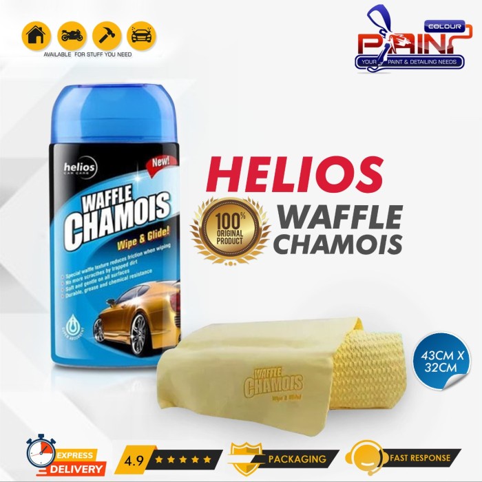 Lap Kanebo Helios Waffle Chamois - Lap Mobil / Kanebo Wipe n Glide