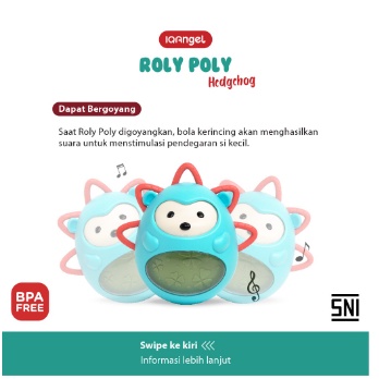 BABIESFIRST IQBT0120 ROLY POLY HEDGEHOG TOY Gigitan Bayi Teether