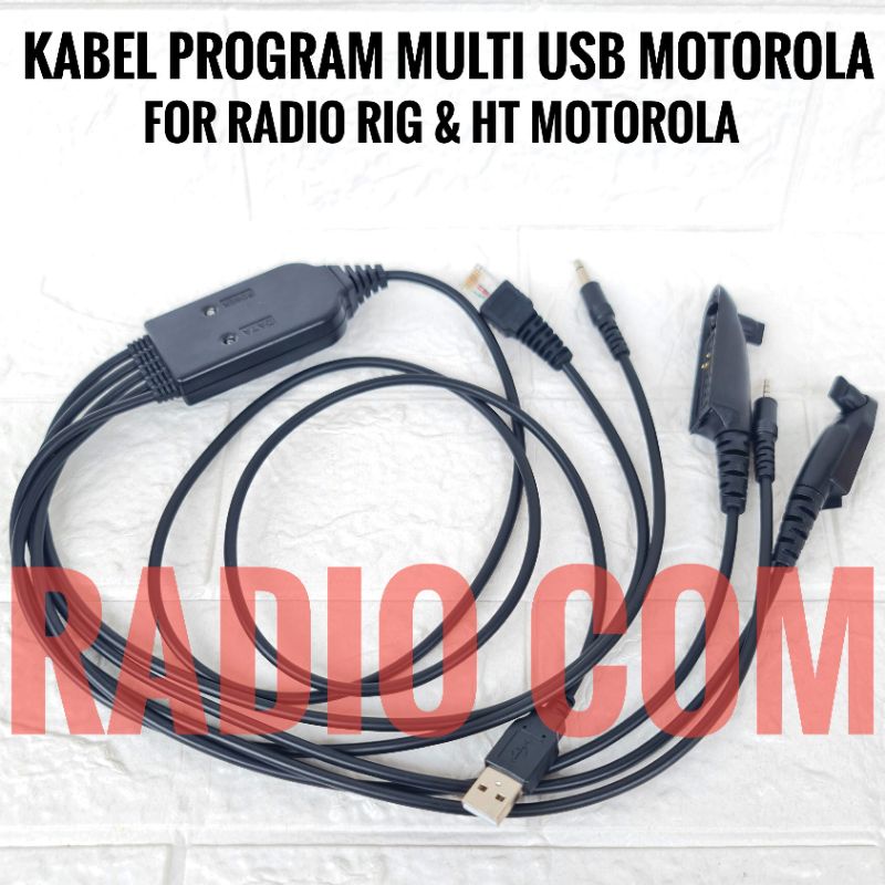 KABEL DATA PROGRAM MULTI HT MOTOROLA ORIGINAL / KABEL PROGRAM RADIO RIG MOTOROLA ALL IN ONE MULTI