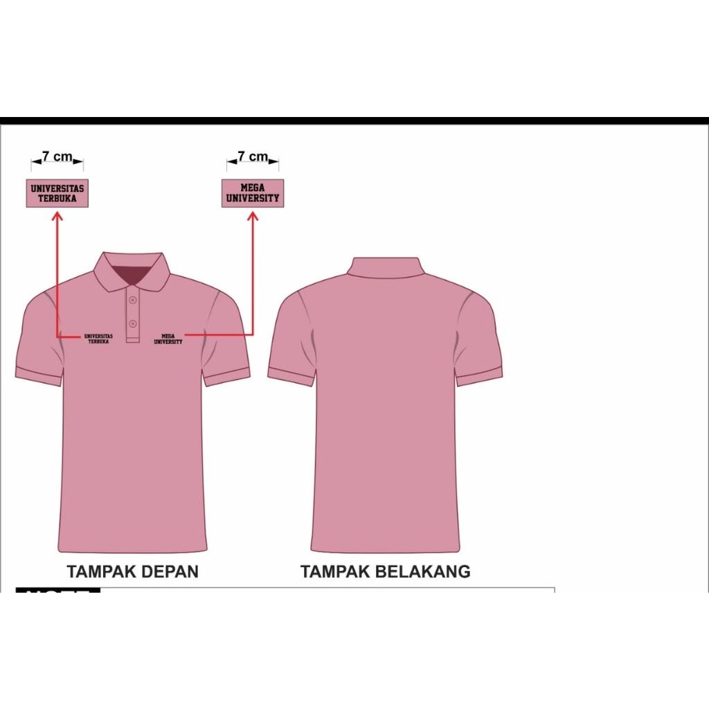 POLO SHIRT UNIVERSITAS TERBUKA