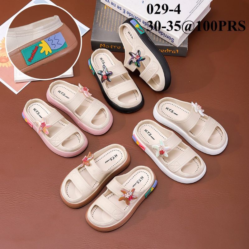 Sandal Wedges Jelly Wanita Anak Motif Bintang Sandal Ban 2 Terbaru 029 / Sandal Anak Terbaru/Sendal Karet Jelly Import HYS 029/Sendal Korea Import