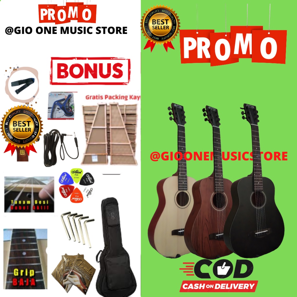 gitar akustik martin&co uk ¾ dlayer grover bonus senar cadangan pick+kunci L gratis paking kayu...