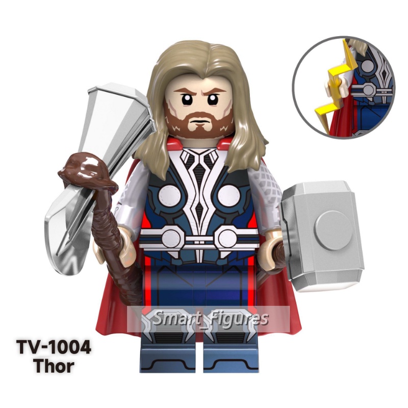 Thor Minifigures Dark Thor Odin Borson Korg Jane Foster Gorr Asgard Pembela Mainan Hadiah Angka Mini WM2417-B