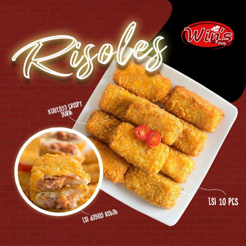 

WINS RISOLES KEBAB 1 Box isi 10 Pcs