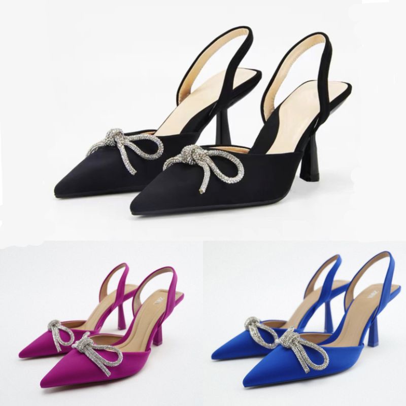Sepatu ZARA Slingback High Heels Shoes Wanita