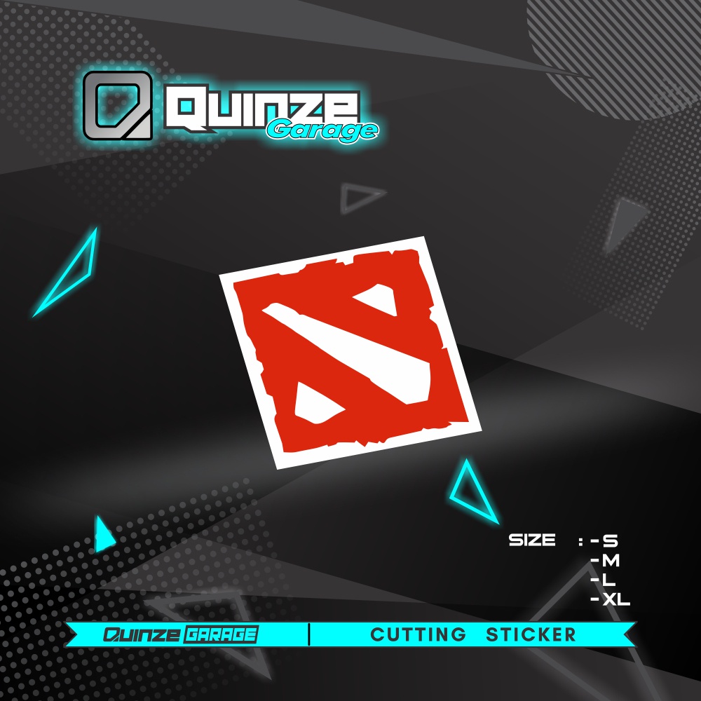 Stiker Logo Dota 2| Sticker Dota 2| Cutting Sticker Logo Dota 2