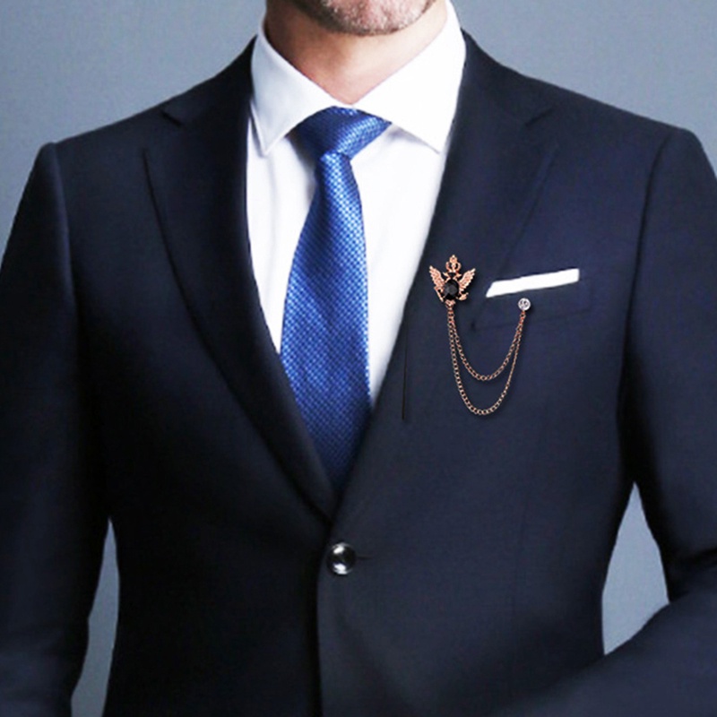 Fashion Kristal Rumbai Permata Pin Gesper Rantai Bros Wanita Pria Jas Bros Lencana Pria Korsase Perhiasan Aksesoris