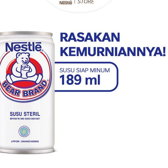 

TERMURAH BEAR BRAND Susu Kaleng Susu Beruang Susu Steril 189ml