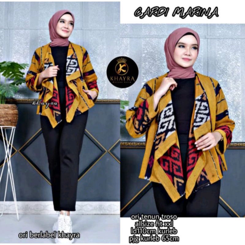 Outer tenun _ blazer tenun _ outer traveler