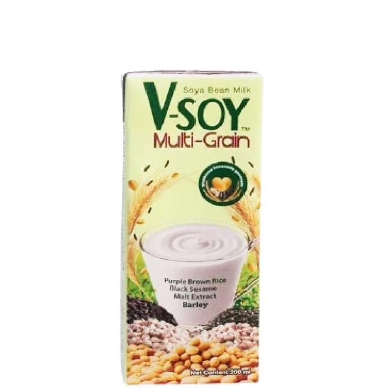 

ぱ V-SOY Multi Grain Soy Milk UHT 200 mL の