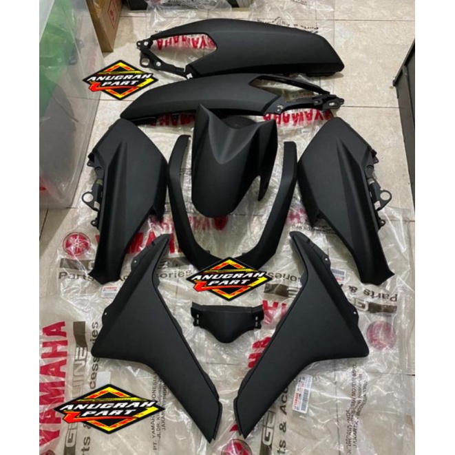 full set body halus nmax old hitam doff original yamaha