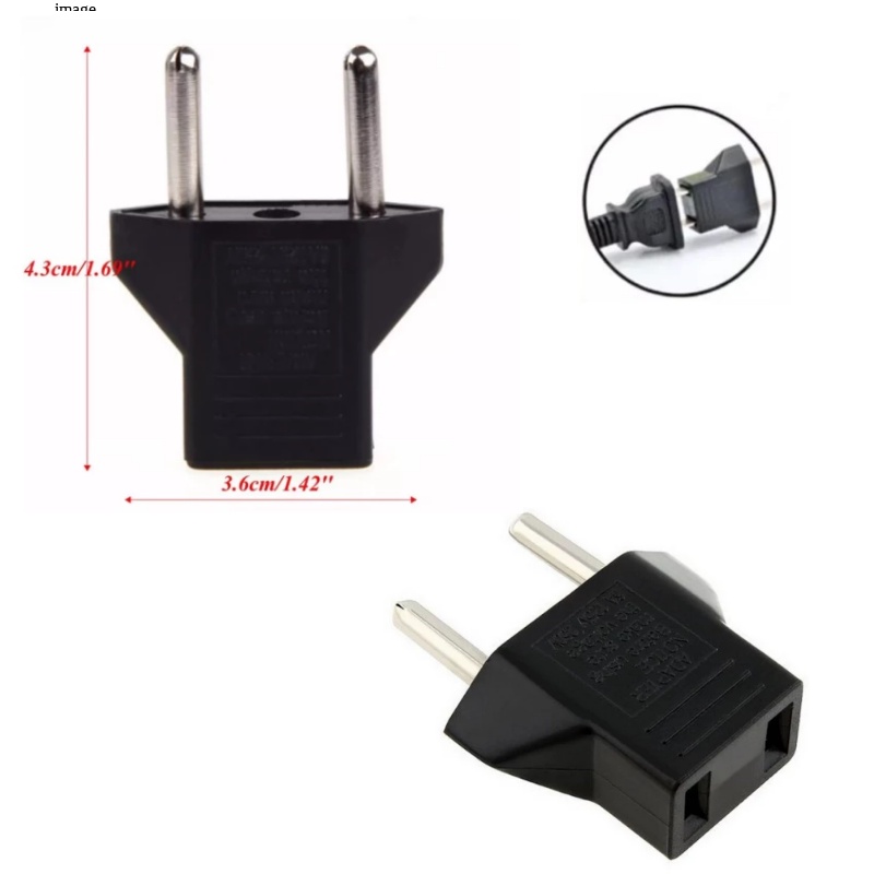 XIHANCAM Over Steker Travel Adaptor Converter Sambungan Batok Colokan Listrik Kaki 3 Ke Kaki 2 Adaptor Steker Adaptor Colokan Universal