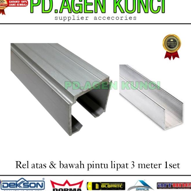 Rel Pintu Lipat Atas Bawah Hd 300 Alm Rel Pintu Folding 1Set