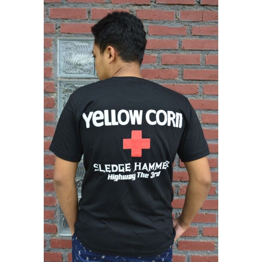 Kaos Motor Yellow Corn Hitam Baju Yellow Corn Hitam