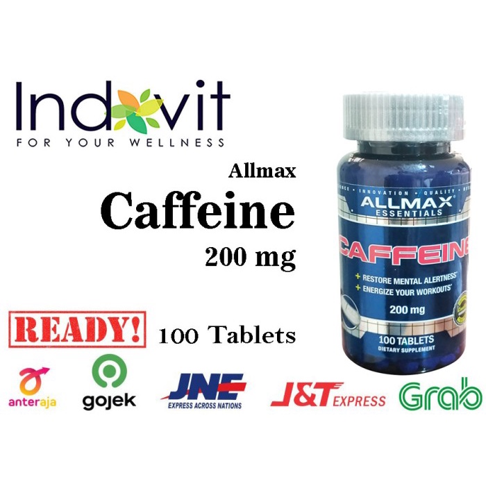 ALLMAX Nutrition Caffeine 200 mg 100 Tab Allmax Kafein Allmax Caffeine