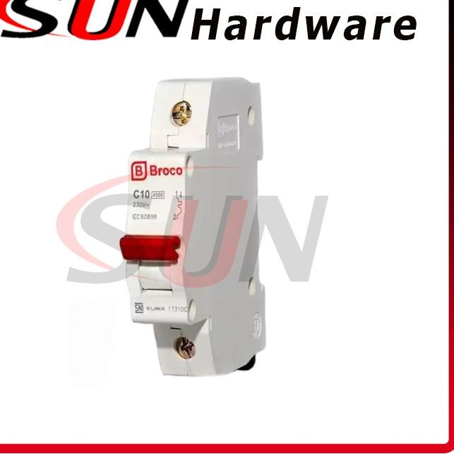 BEST SELLER Saklar Listrik Mcb Broco C 2 4 6 10 16 A Ampere 1 Phase Original Asli ☆ 888