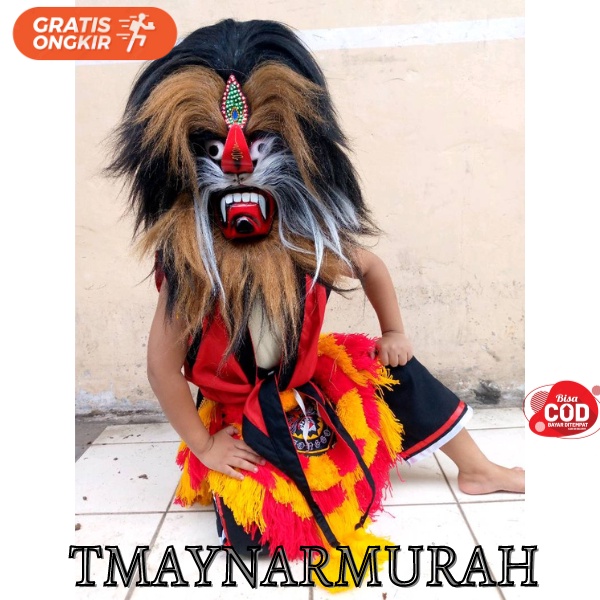 TOPENG BUJANG GANONG GANONGAN barongan jumantoro asli ponorogo PLIPIT KESENIAN MURAH - WAJAH MAINAN