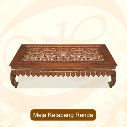 Meja Oshin Jepara - Meja Oshin Motif Ketapang Renda - BERLAKU COD - FREE ONGKIR MEDAN
