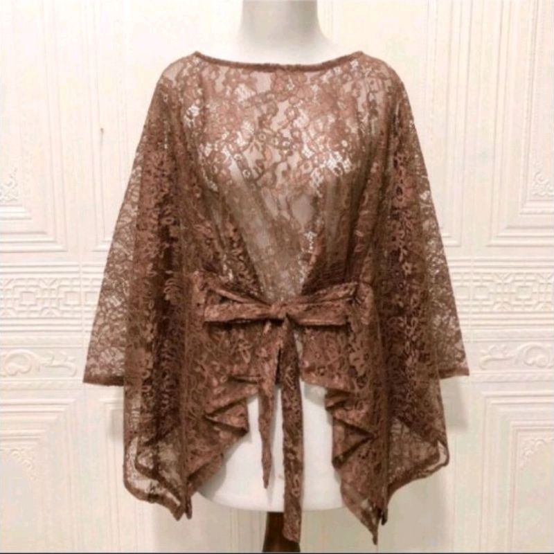 CAPE BRUKAT TALI PITA DEPAN GLITTER  NON GLITT /CAPE BROKAT TERMURAH