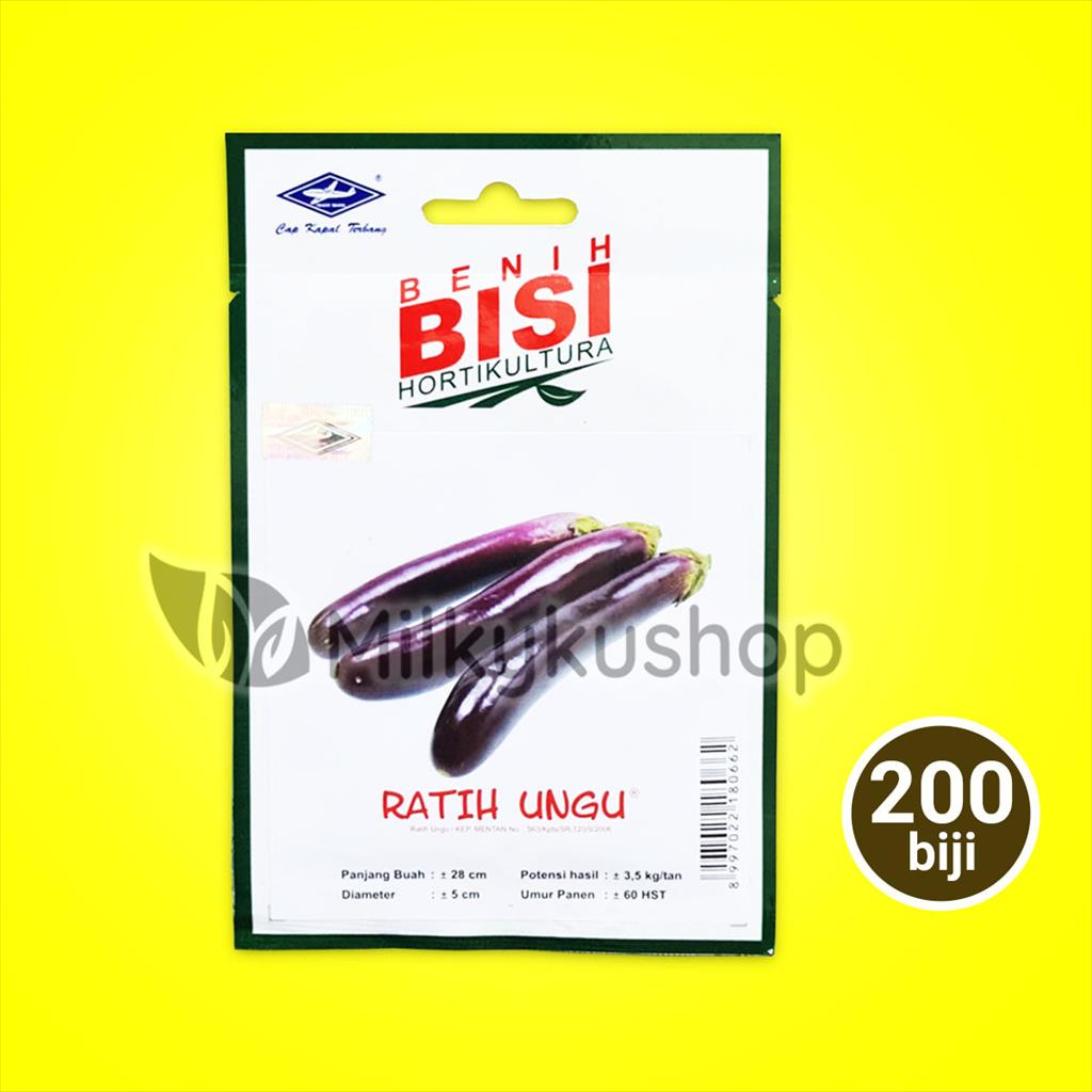 BENIH BISI TERONG RATIH UNGU 200 BIJI KEMASAN PABRIK