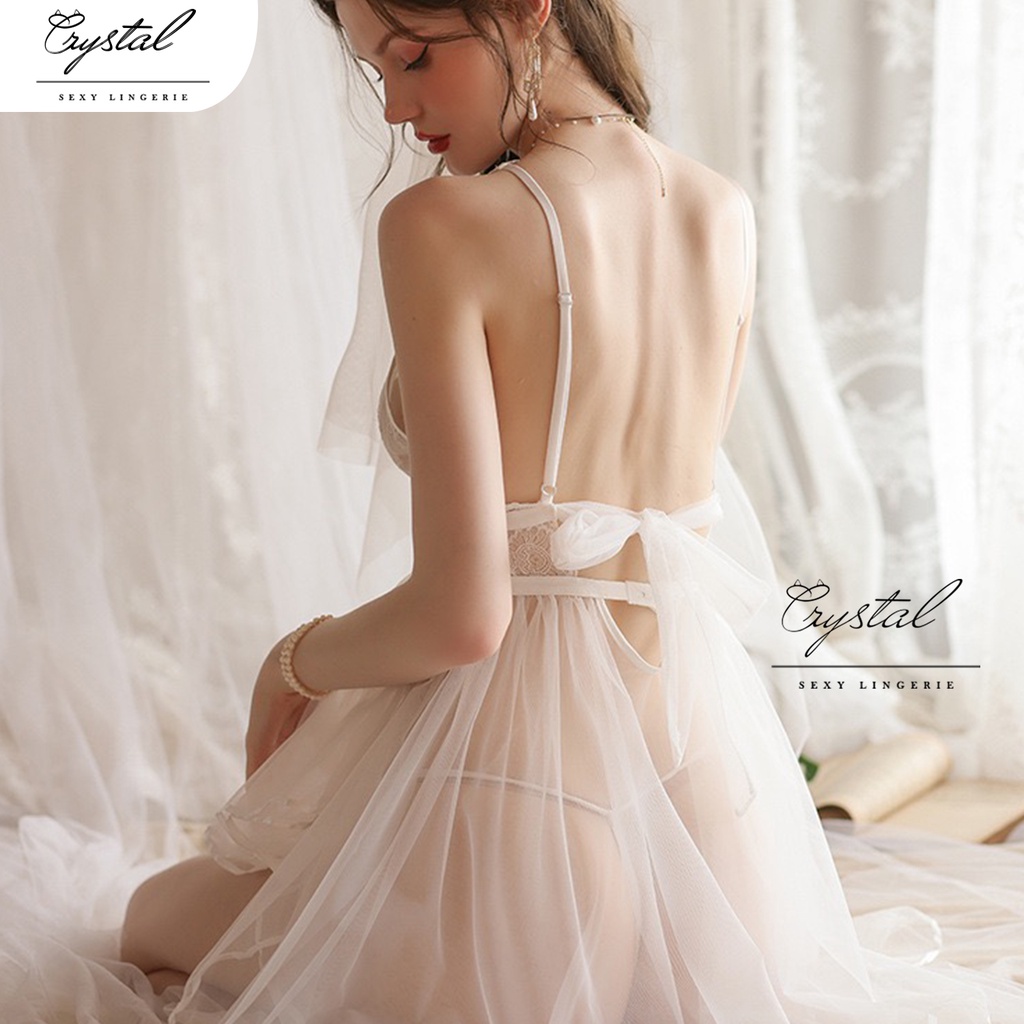 Crystal KEIXIN Sexy lingerie dress pengantin baju sexy lingerie wanita / Lingerie bridesmaid / Seserahan 253