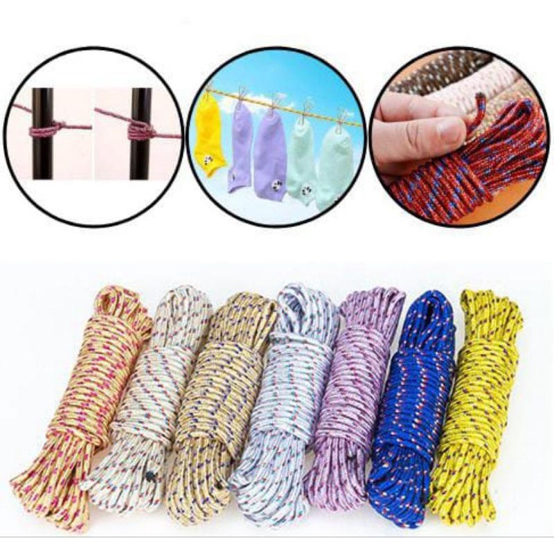 TALI JEMURAN BAJU NYLON NILON TALI TAMBANG JEMURAN BAJU  10M 10METER